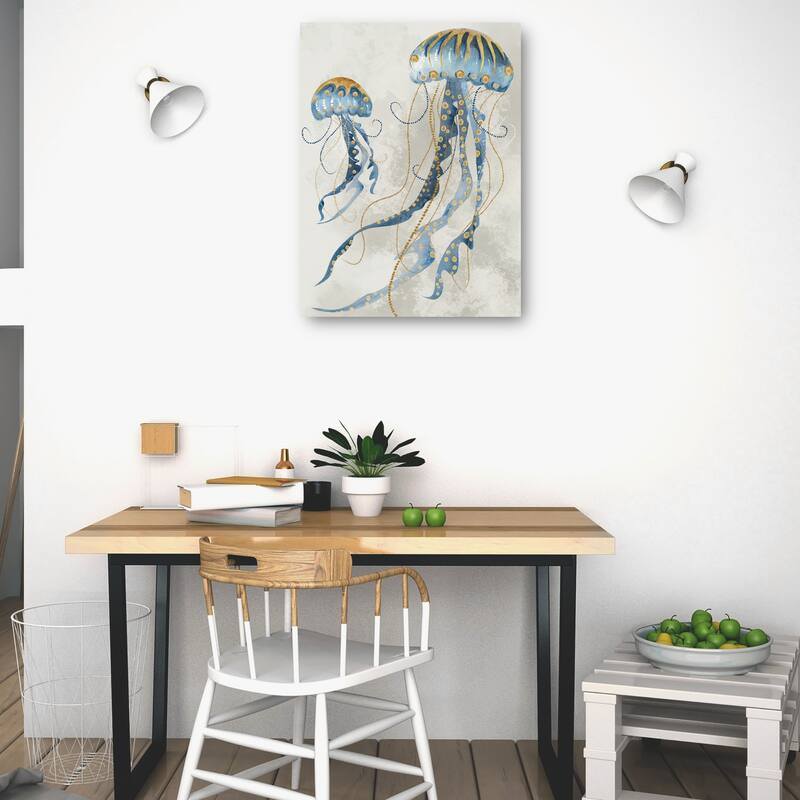 Sea Jellies II By Studio Arts Canvas Art Print