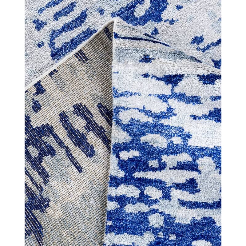 Modern One-of-a-Kind Handmade Area Rug - Gray, 9' 1" x 11' 10" - 9' 1" x 11' 10"