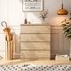 preview thumbnail 8 of 8, 4-Drawer Vanity Desk, Handleless Design, Suitable for Bedroom and Living Room