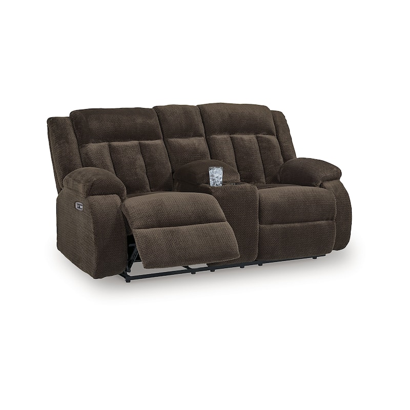 Signature Design by Ashley Free Wake Power Reclining Loveseat with Console - 75"W x 40"D x 41"H