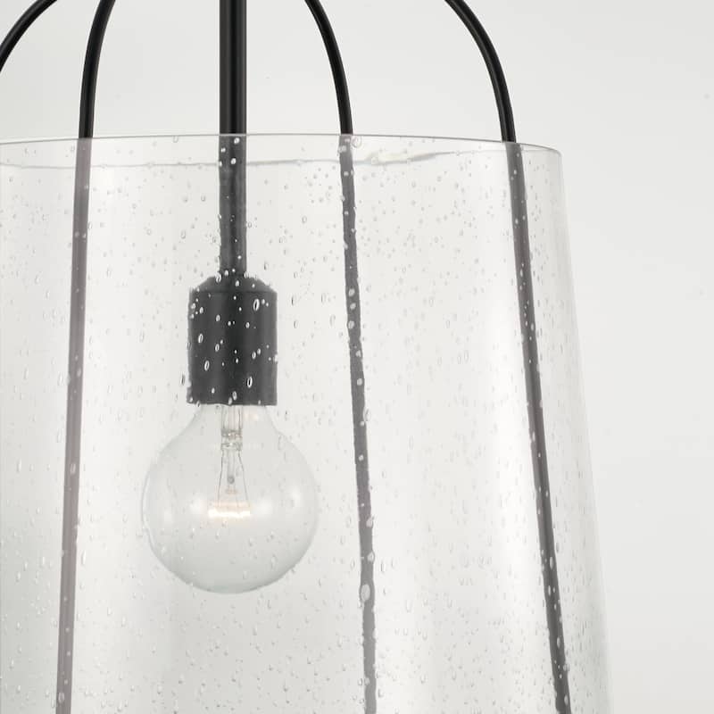Madison 1-light Pendant w/Clear Seeded Glass