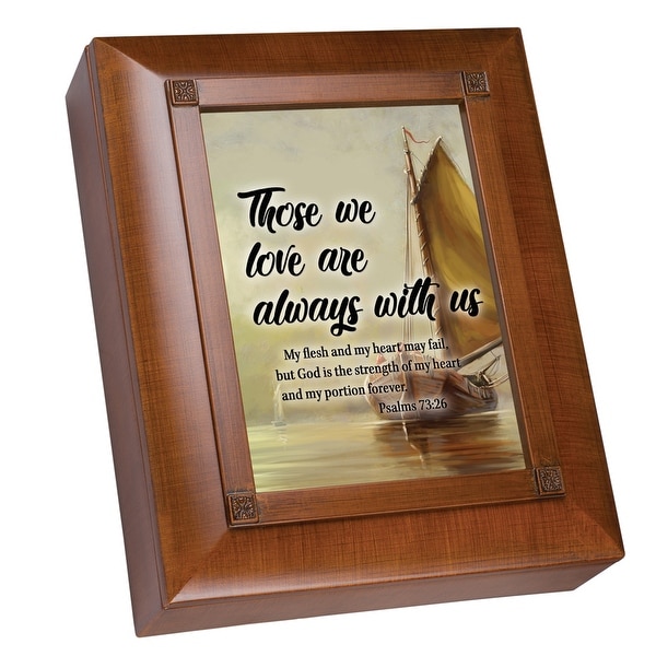 10" Brown and Beige Remembrance Box with Heartfelt Poem - N/A