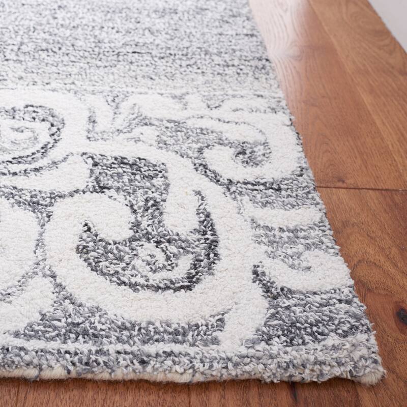 SAFAVIEH Handmade Abstract Ermilia Floral Scroll Wool Rug