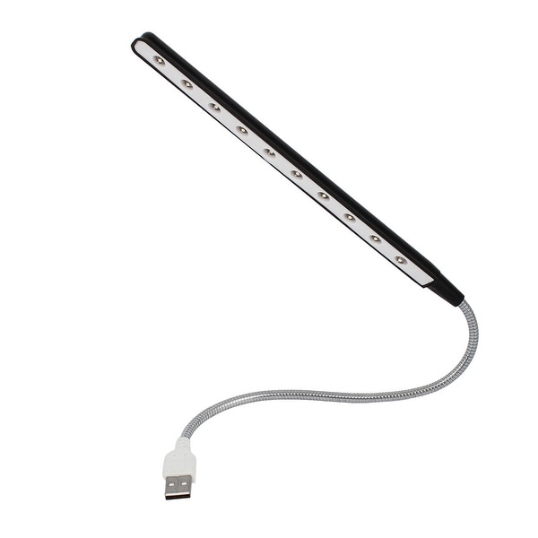 Home Desktop Portable Flexible Goose Neck USB 10 LEDS Light for Notebook Laptop