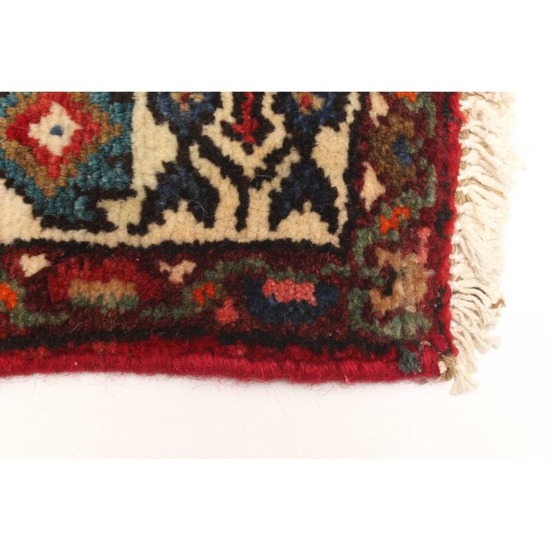 ECARPETGALLERY Hand-knotted Andelz Red Wool Rug - 2'11 x 6'10