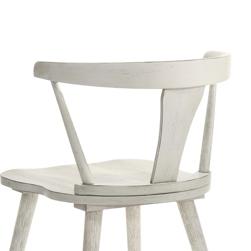 2 Pieces Set Dining Side Chair Rustic Modern Farmhouse Design Retro Design Easy to Assembly
