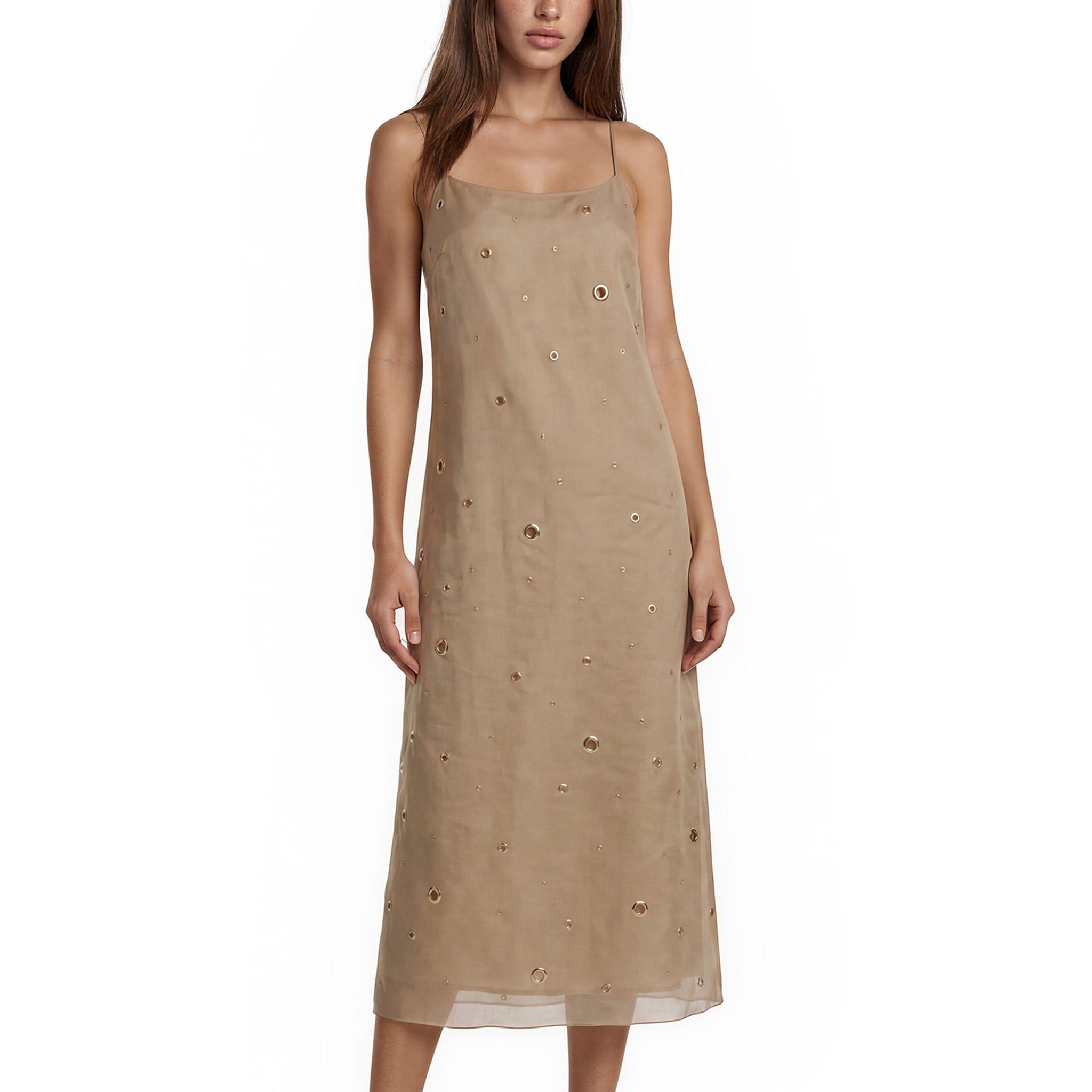 Prada Embroidered Organza Dress Women Cord サイズ 38S