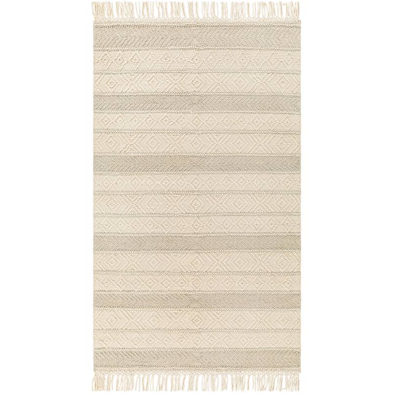 Livabliss Kiriath Handmade Bohemian Stripe Wool Blend Area Rug