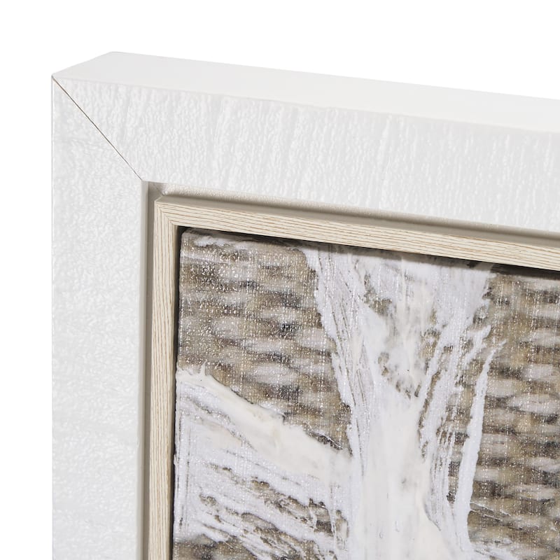Woven Textile Framed Canvas Art Print