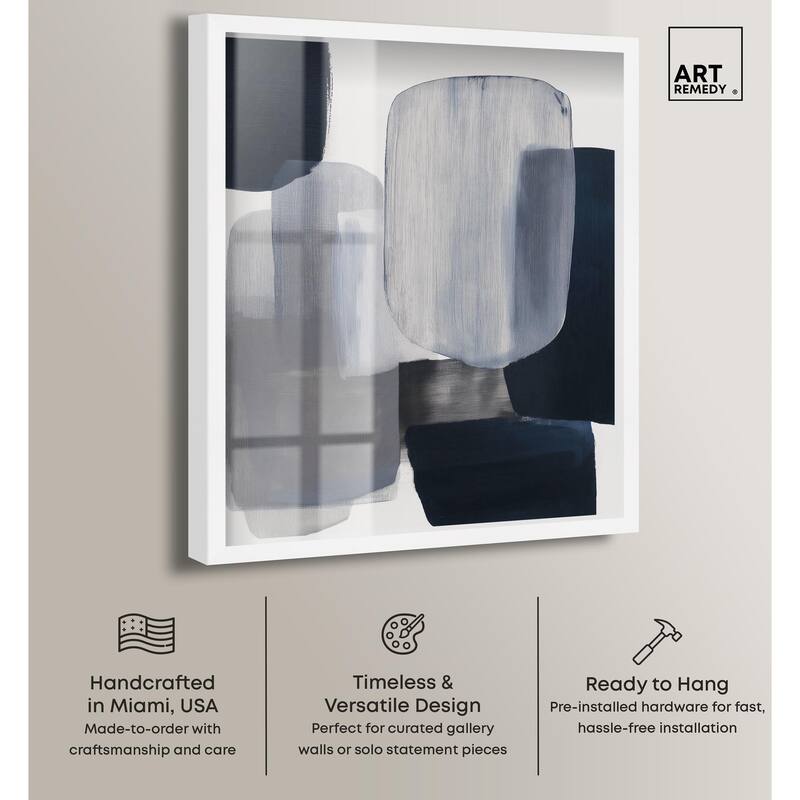 Oceanic Forms I Shadowbox by Art Remedy