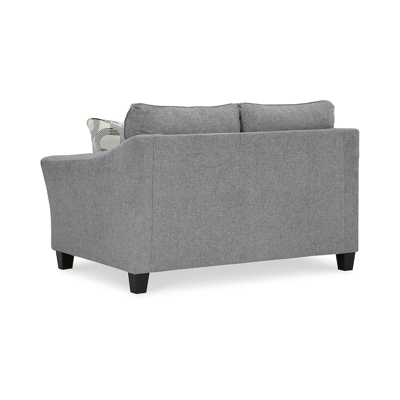 Signature Design by Ashley Mathonia Smoke Loveseat - 68"W x 40"D x 41"H