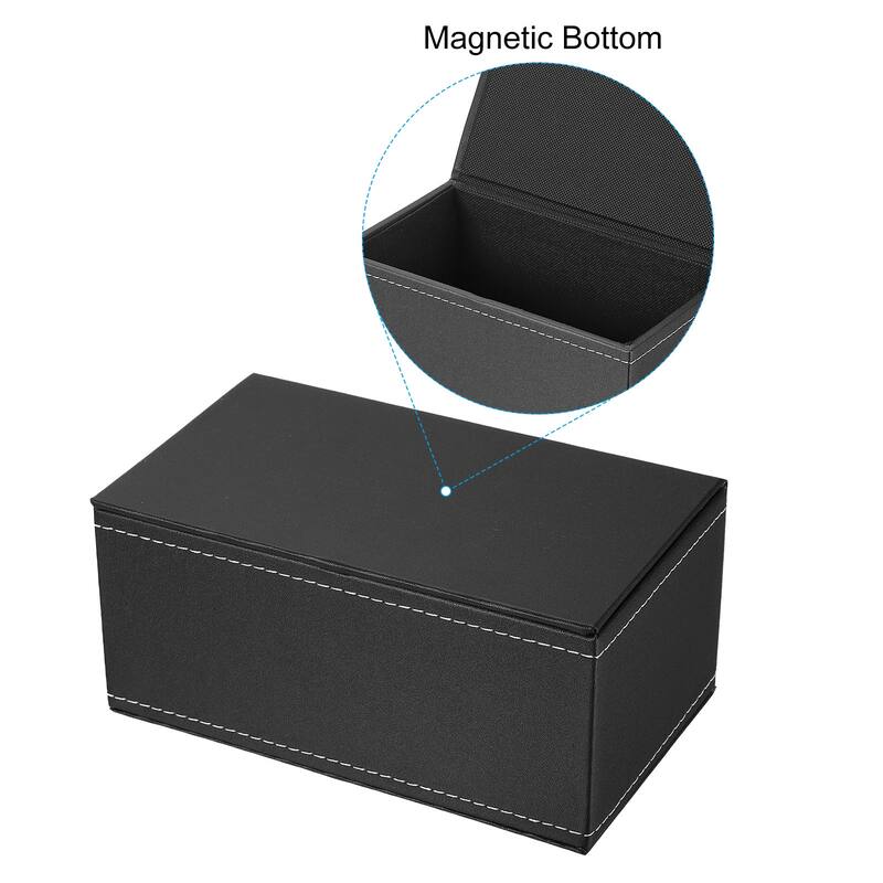 7.9x4.7x3.7" Tissue Box Cover, PVC Leather Waterproof Napkin Dispenser
