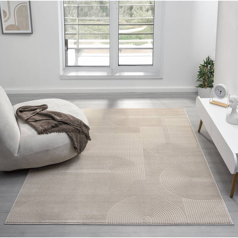 Nuevo Collection Modern Abstract Geometric Area Rug