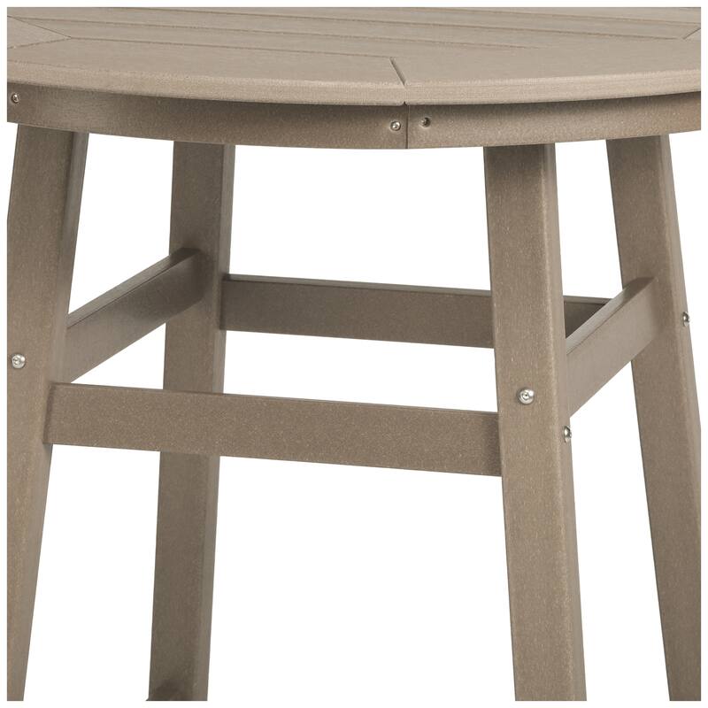 Polytrends Laguna Hdpe All Weather Outdoor Patio 35" Round Counter Table