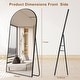 preview thumbnail 52 of 74, Modern Arched Full Length Aluminum Alloy Floor Mirror Standing Mirror