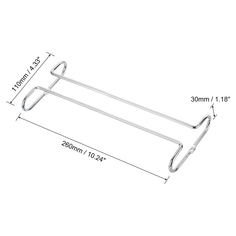 1Pcs Wine Glass Holder, Cold Rolled Steel Wine Glass Rack - Silver - 1 Pcs - Silver - 1 Pcs
