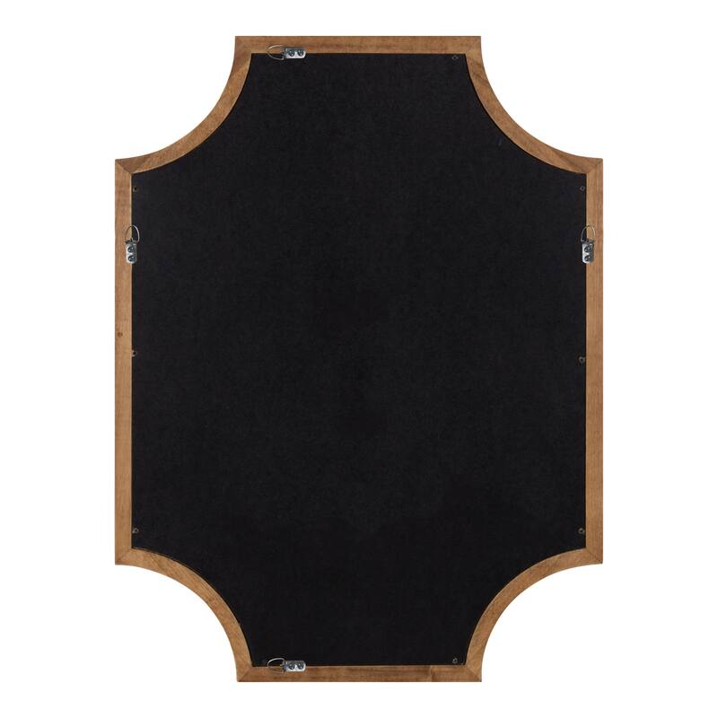 Kate and Laurel Hogan Scalloped Wood Framed Mirror