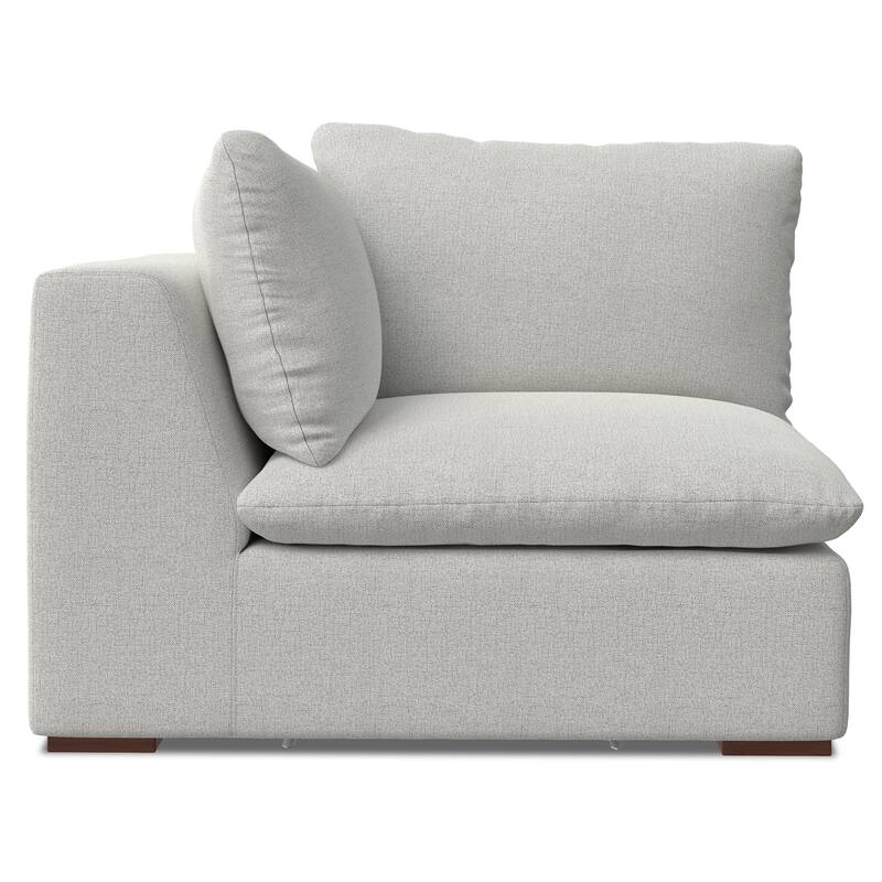 WYNDENHALL Marlee Corner Sofa Module in Velvety Chenille Performance Fabric