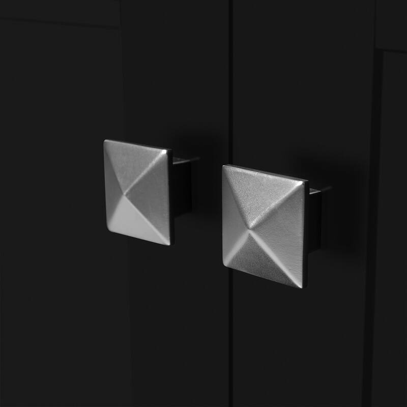 36" Black Bathroom Vanity with Ceramic Sink