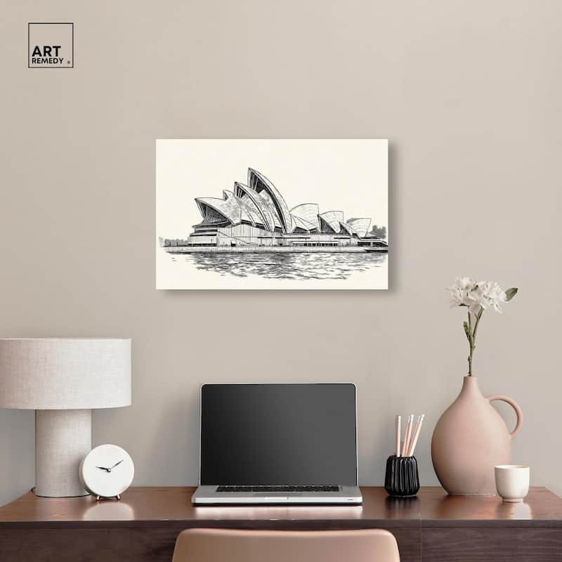 Sails of Sydney Canvas by Art Remedy, Gallery Wrapped