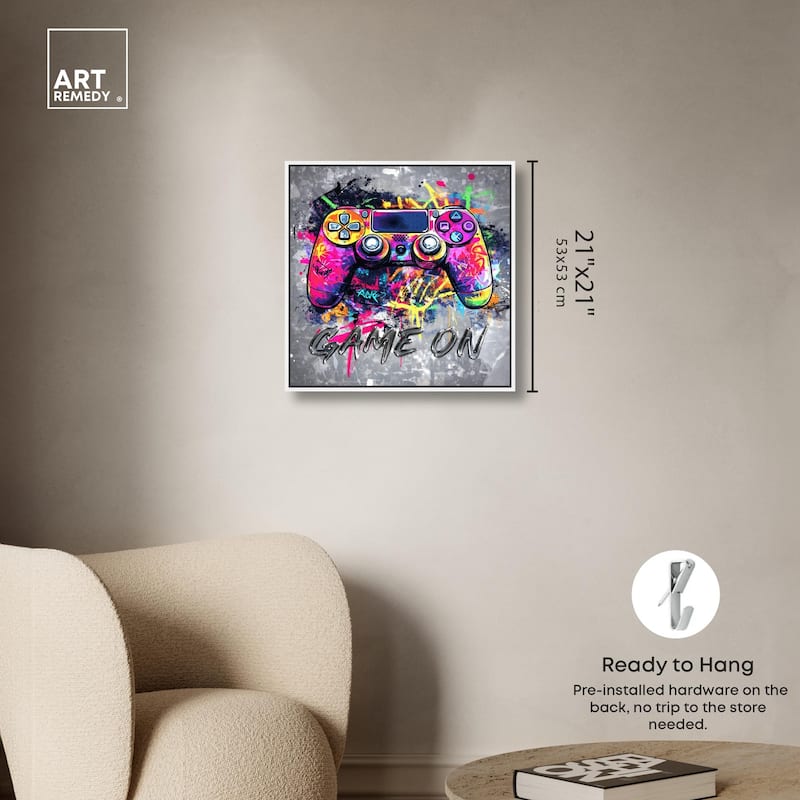 Game On Canvas by Art Remedy