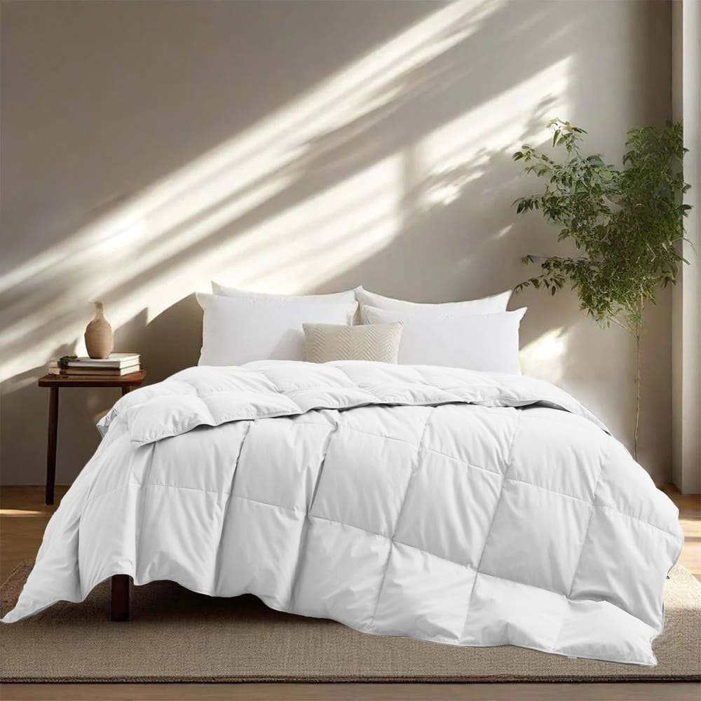 Lightweight to Heavyweight Premium White Goose Down Comforter Duvet Insert