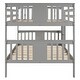 preview thumbnail 8 of 10, Space-Saving Full over Full Bunk Bed with Ladder