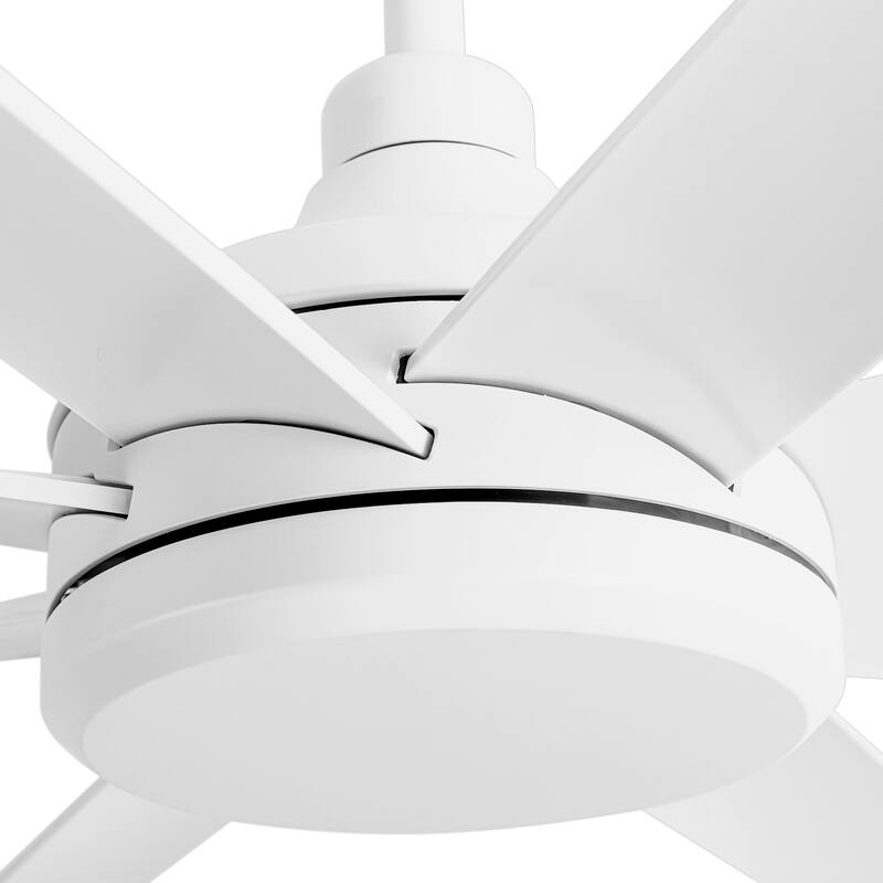 65-inch Large 8-Blade Ceiling Fan with Remote Downrod without Light