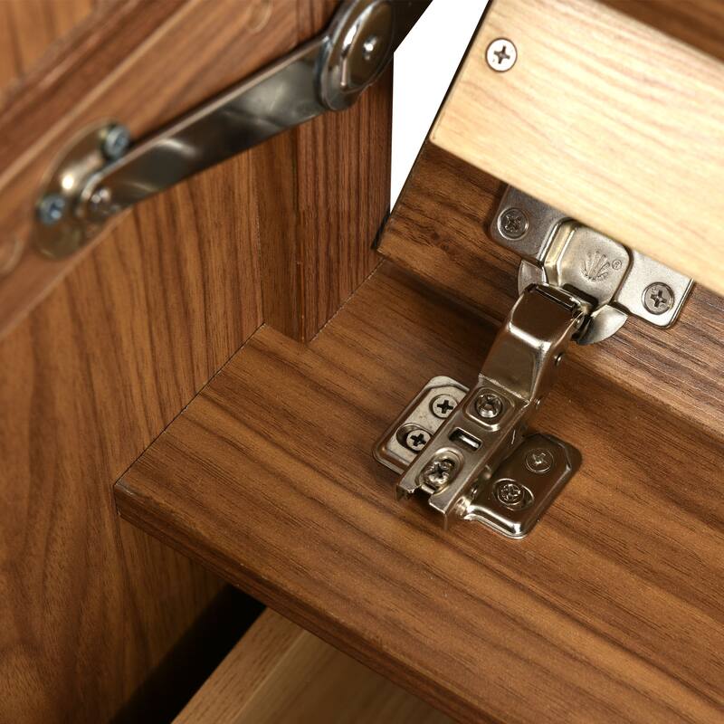Bathroom Vanity with Ceramic Basin Sink, Bathroom Storage Cabinet with 2 Drawers, Bathroom Vanities with 1 Tip-Out Drawer