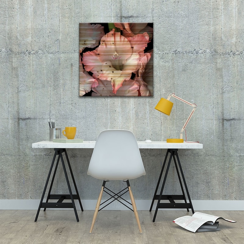 And I Give To You Print On Wood by Magda Indigo - Multi-Color