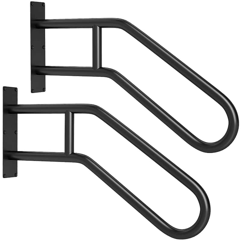 Costway 1/2 PCS Heavy-duty Handrail Non-slip Wall Mount Stair Hand - 2 PCS