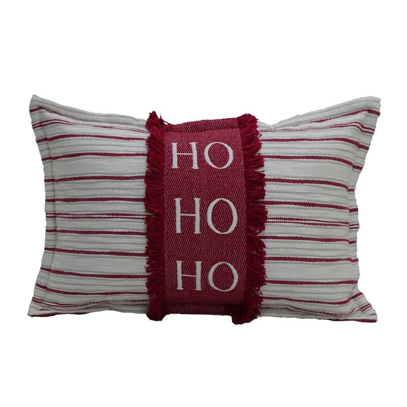 Vibhsa 14"x 24" Christmas Pillow for Holidays-HOHOHO