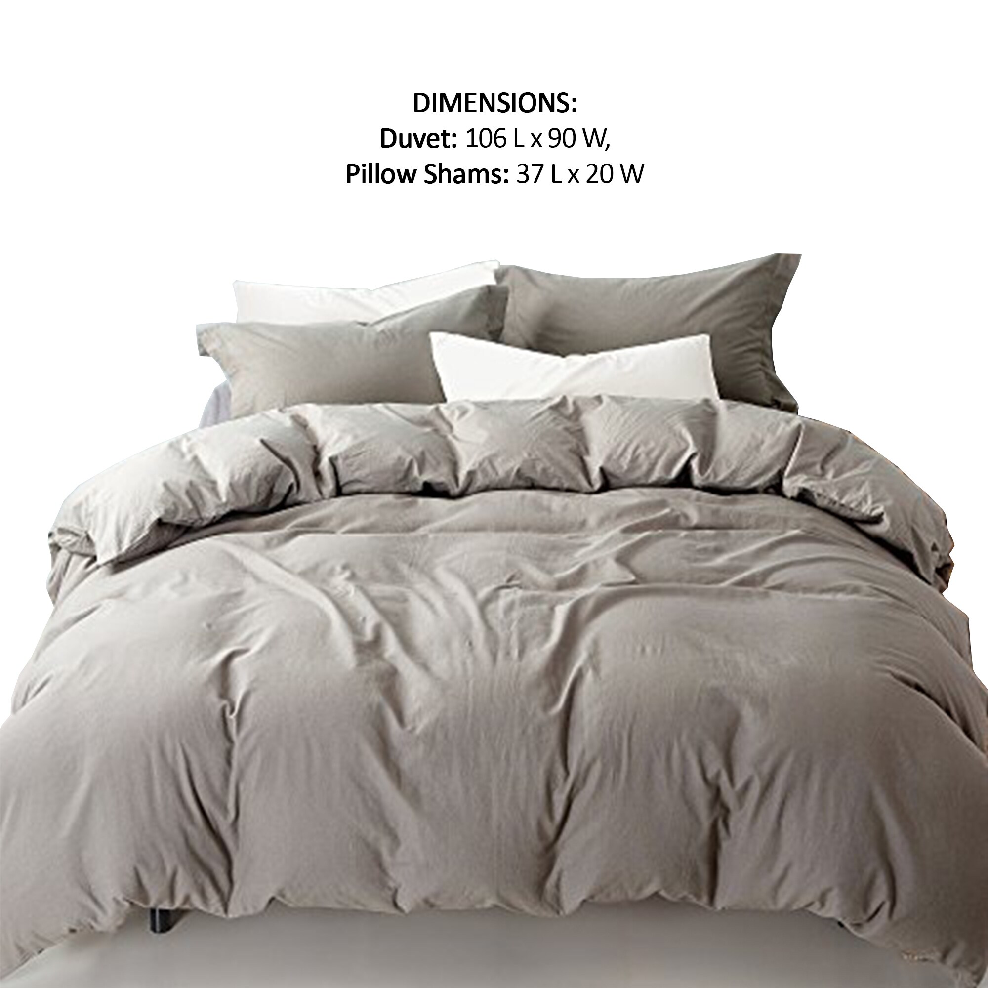 king size shams dimensions