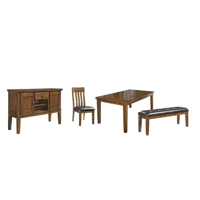 Signature Design by Ashley Ralene Medium Brown 7-Piece Dining Package