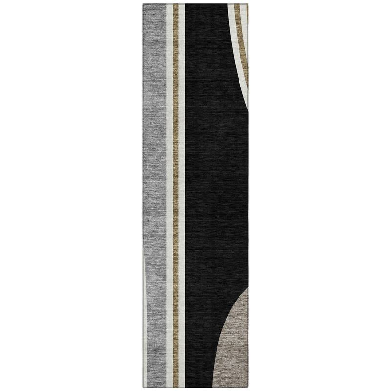 Machine Washable Indoor/ Outdoor Contemporary Keely Chantille Rug