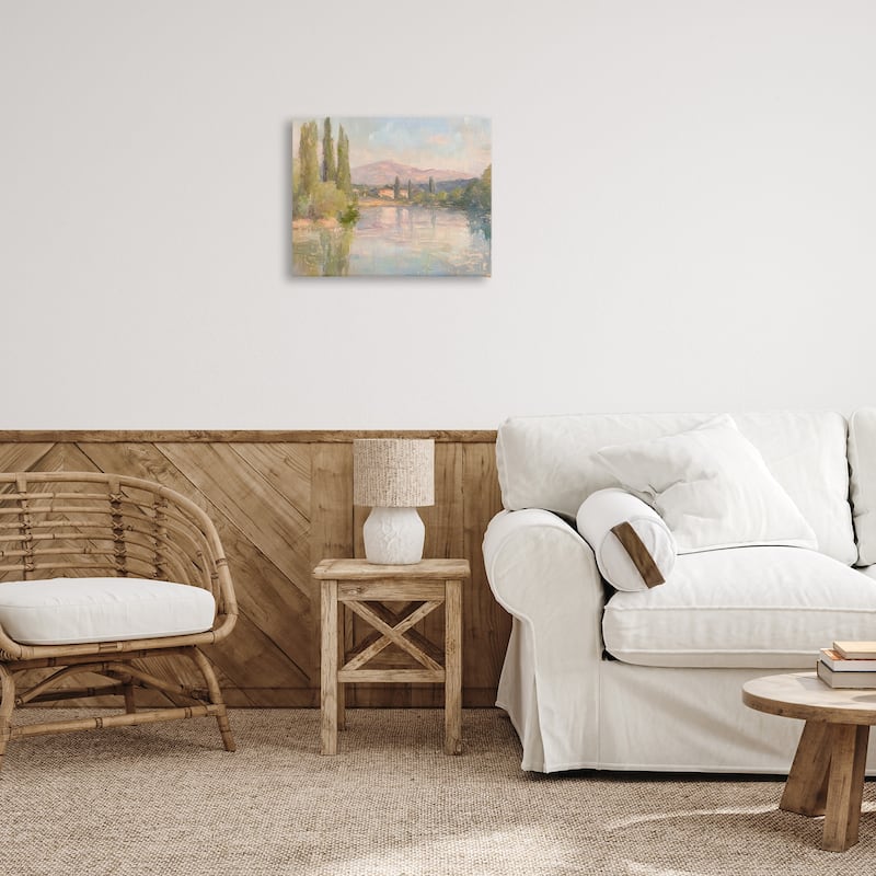 Stupell Place By The Lake Canvas Wall Art Design By Petal Prints Design