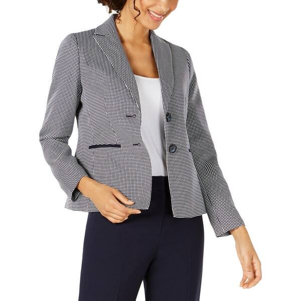 Shop Le Suit Womens Pant Suit Houndstooth Work Wear Overstock