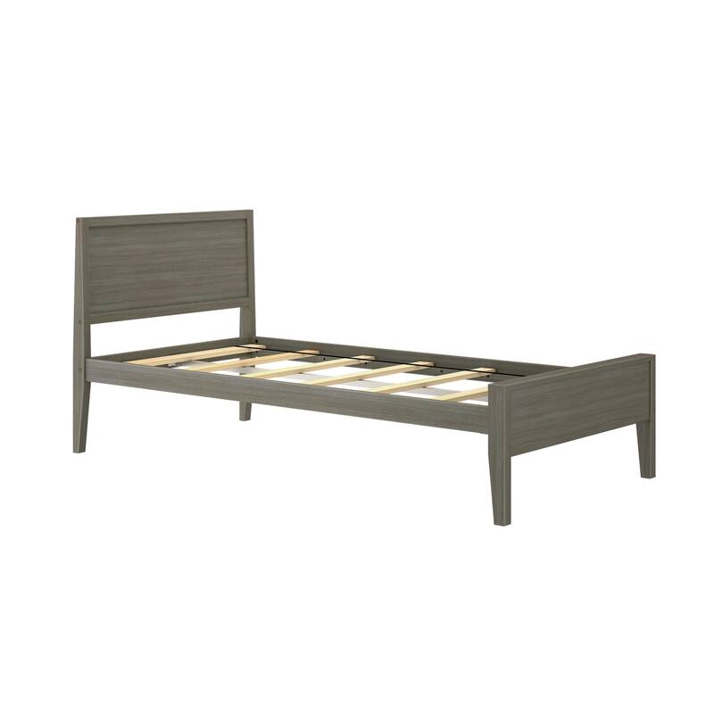 Max and Lily Twin-Size Bed with Panel Headboard