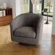 preview thumbnail 139 of 186, Modern Upholstered Barrel Chair Swivel Accent Chair for Living Room
