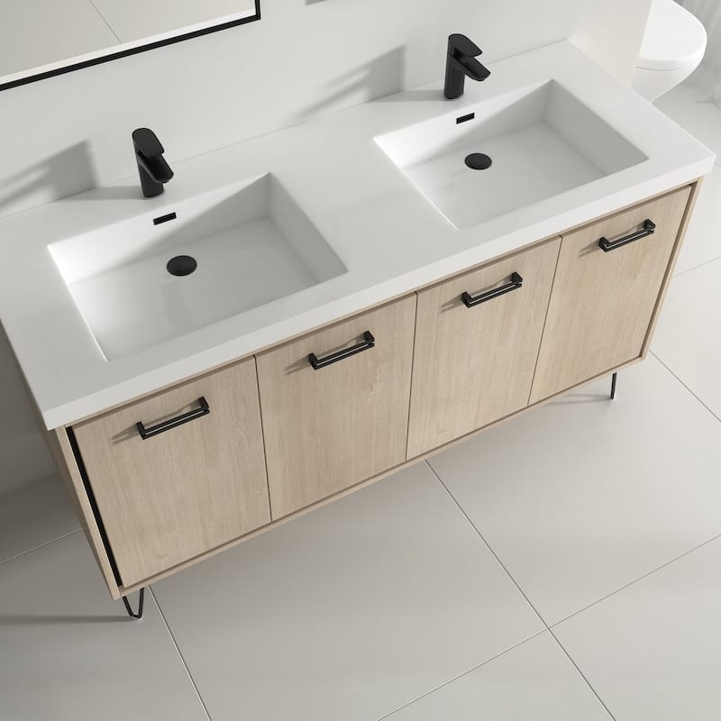 Mitchell 60" Double Bathroom Vanity Set