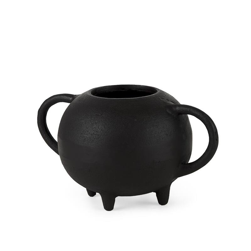 HomeRoots Black Matte Metal Italian Inspired Bowl - 6' X '6' X '9 - 6' X '6' X '9