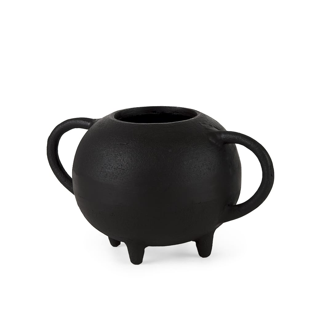 HomeRoots Black Matte Metal Italian Inspired Bowl - 6' X '6' X '9