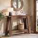 preview thumbnail 3 of 22, 41.3 Inches Farmhouse Console Table, 2 Tiers Wooden Entryway Table