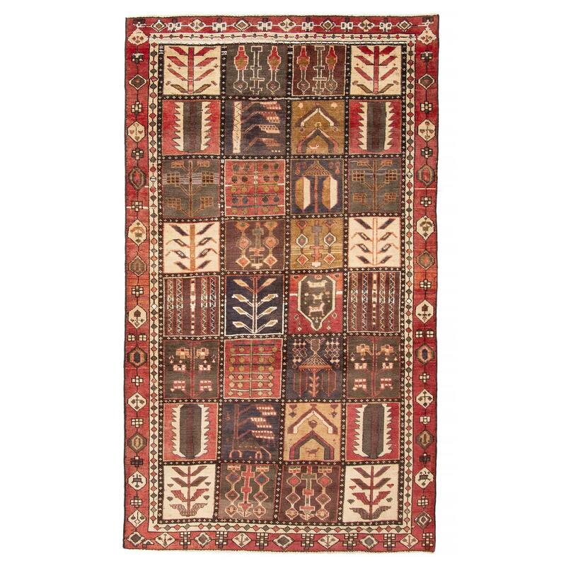 ECARPETGALLERY Hand-knotted Kayseri Red Wool Rug - 4'6 x 7'11 - Red - 4'6 x 7'11