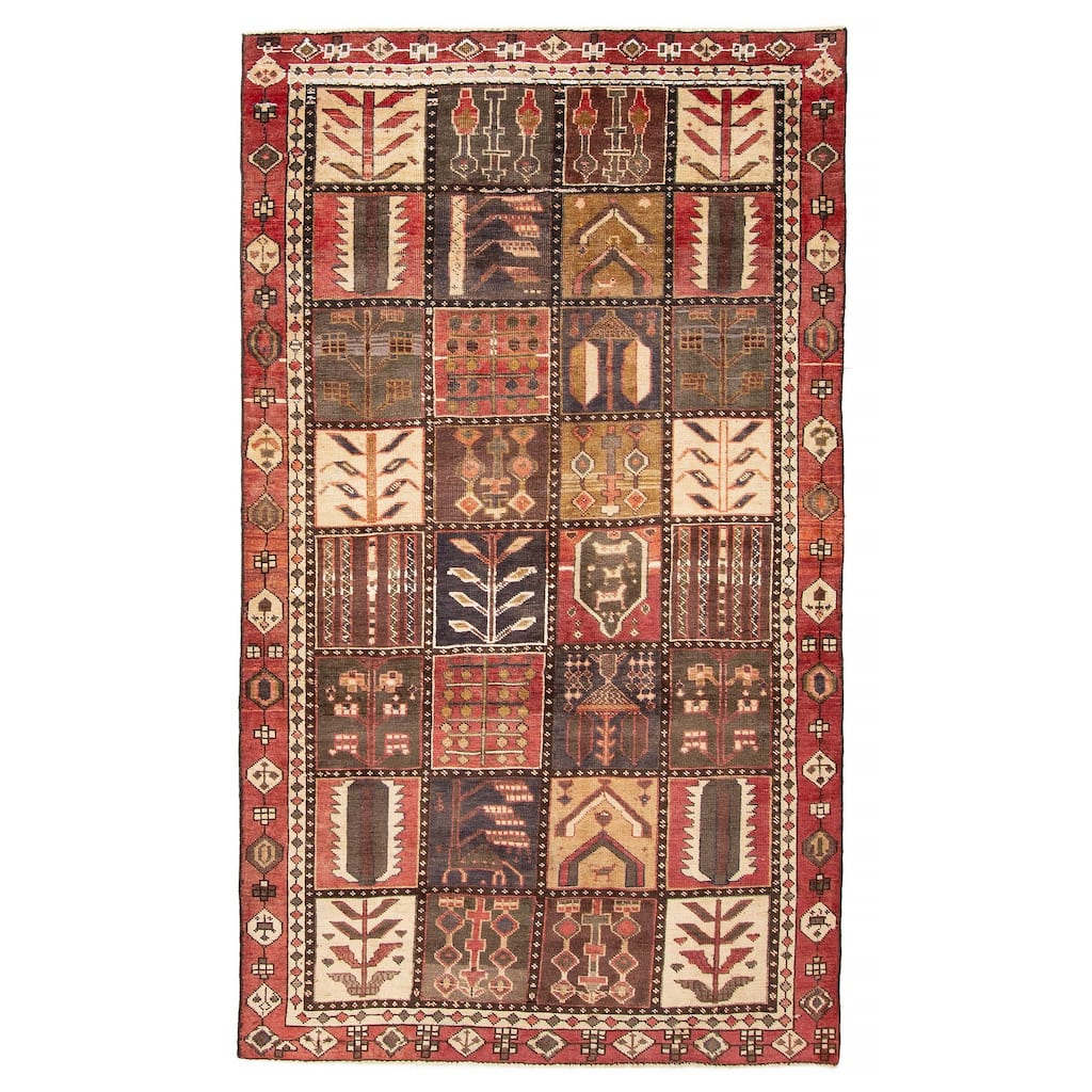 ECARPETGALLERY Hand-knotted Kayseri Red Wool Rug - 4'6 x 7'11