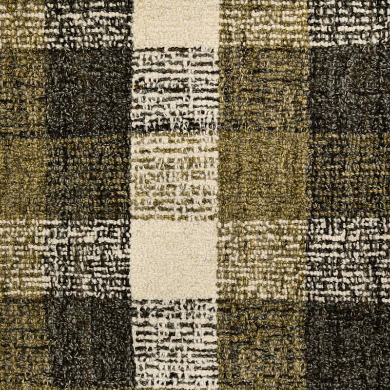 Tennessee Tartan Plaid Hand-Tufted Wool Rug