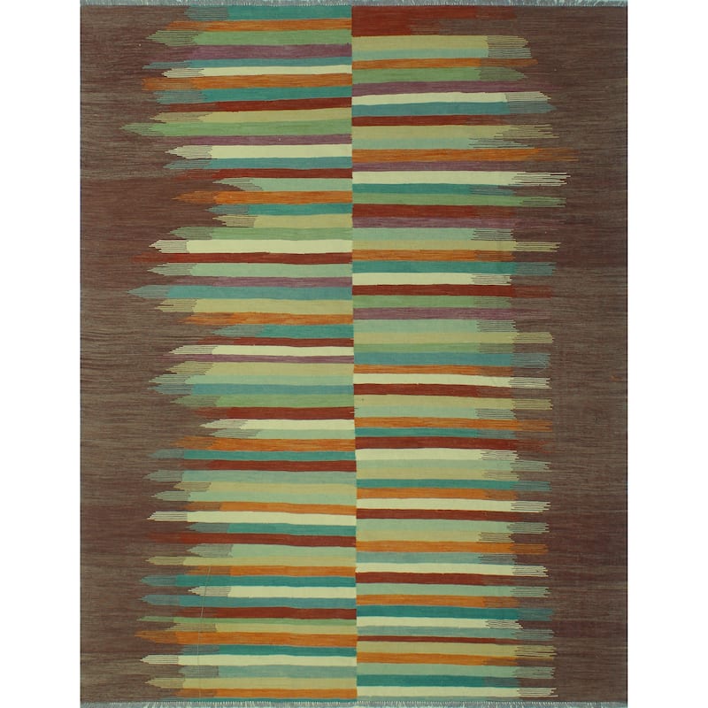 Winchester Flatweave Radclyf Brown/Ivory Rug - 9'3" x 12'1"