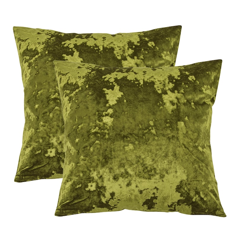 Rancho Crushed Velvet Throw Pillow Cover Set, NO INSERT