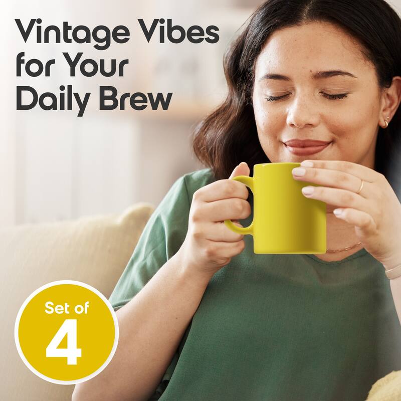 Omniware Set of 4 Teaz Cafe Mugs