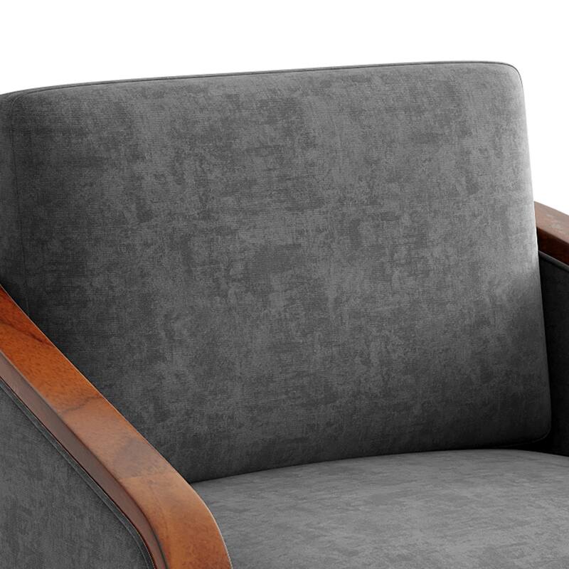 Modern Upholstered Swivel Accent Chair Set of 2